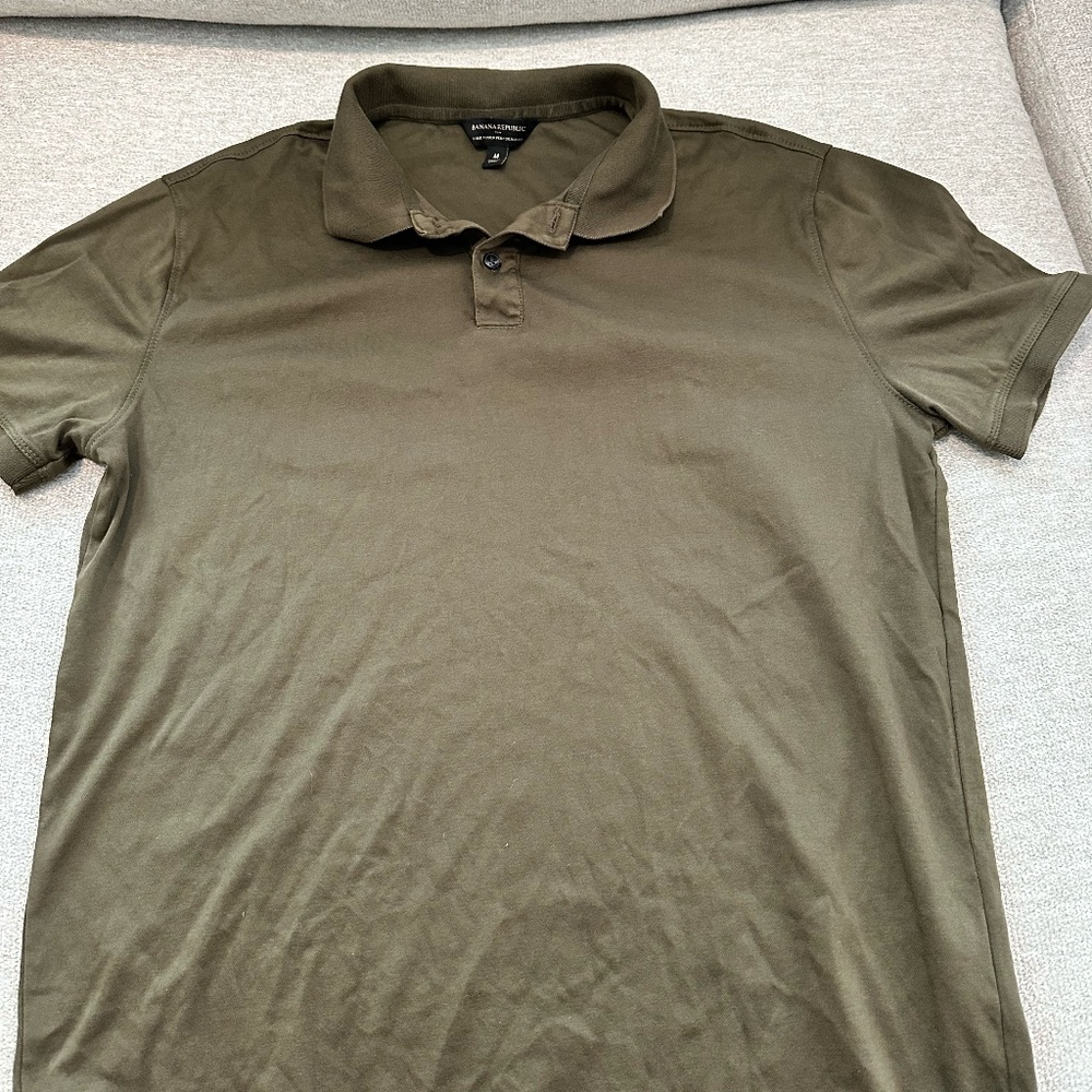 Olive Green Banana Republic Polo